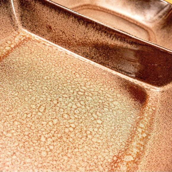 VTG Frankoma Plainsman Brown Tan Ceramic 13” Divided Serving Dish 5QD Ovenproof - Picture 6 of 9